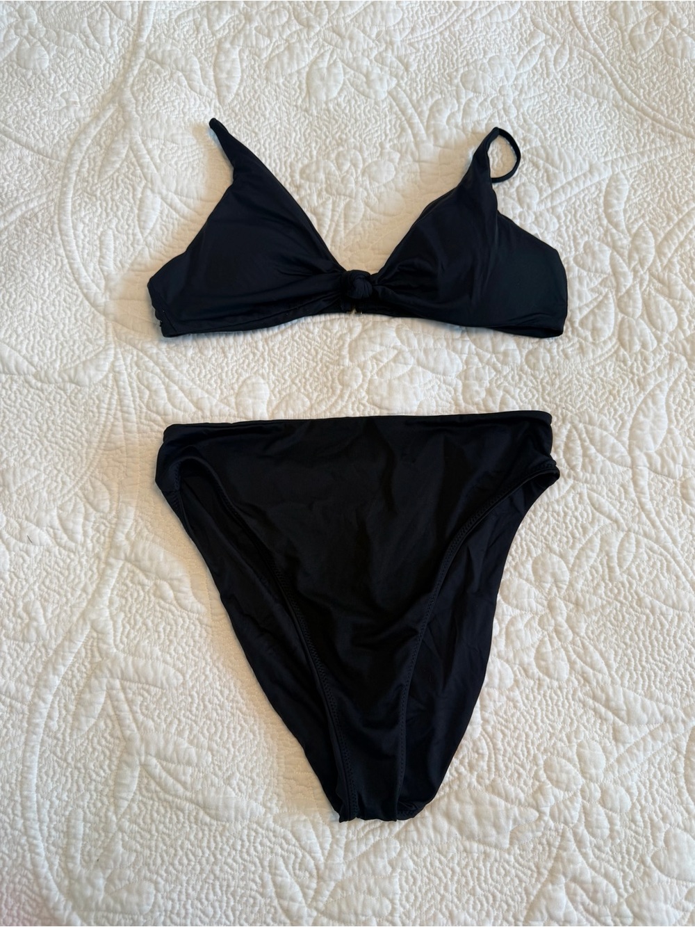 O'Neill Black Knot-Front Triangle Bikini Top